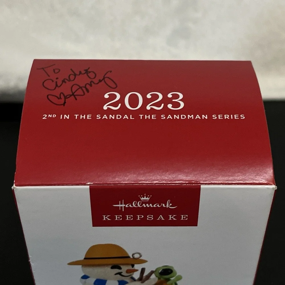 2023 Hallmark Ornament Sandal The Sandman Snowman Turtle Reindeer Beach Glitter